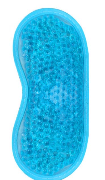Masque gel yeux chaud froid SérénLab, forme haricot pour un maintien confortable